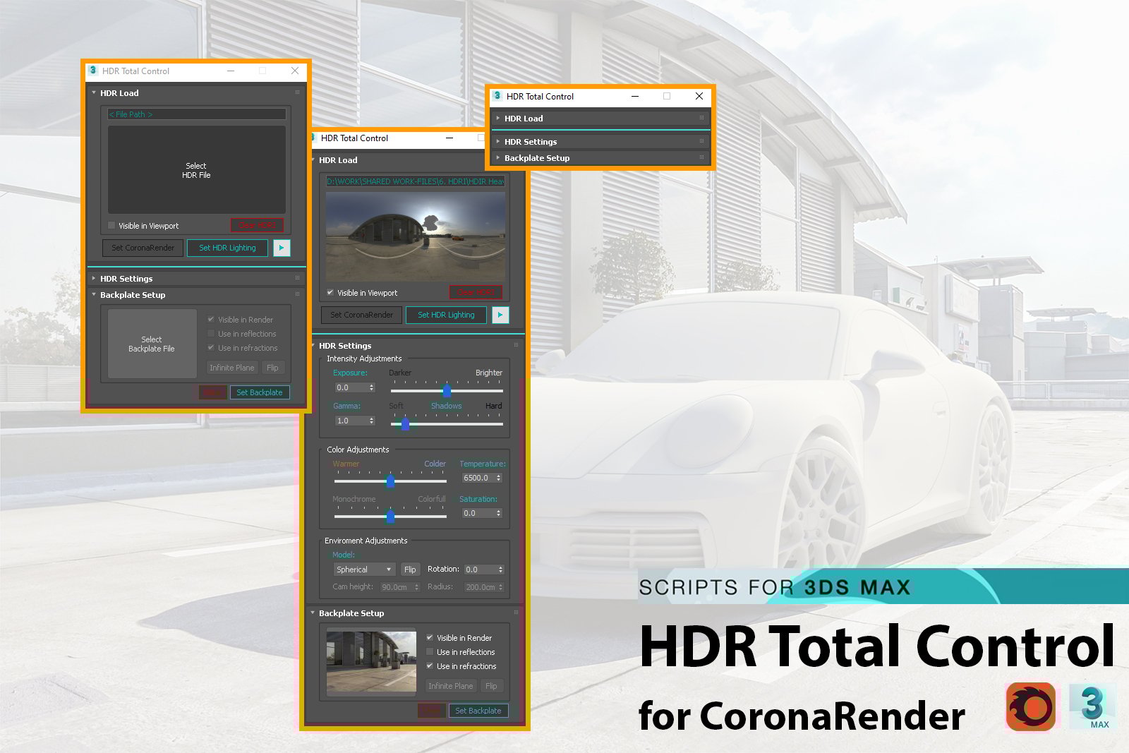 HDR Total Control V2.5(HDR Total Control for 3DsMax & Corona)