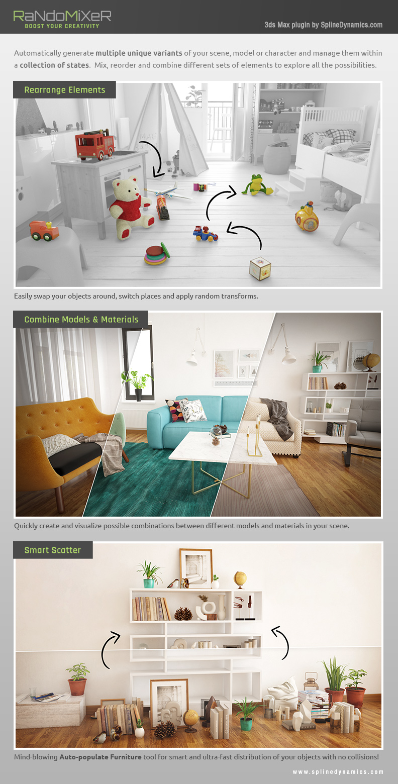 RandoMixer – Object Randomization in 3ds Max-2