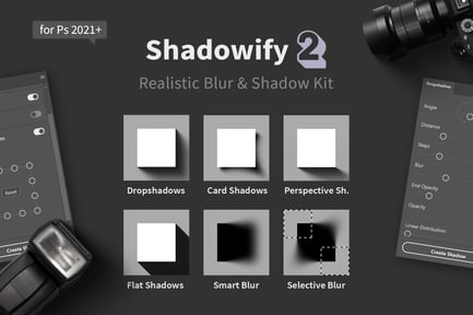Shadowify 2 – Realistic Blur & Shadow Kit Photoshop Plug-in