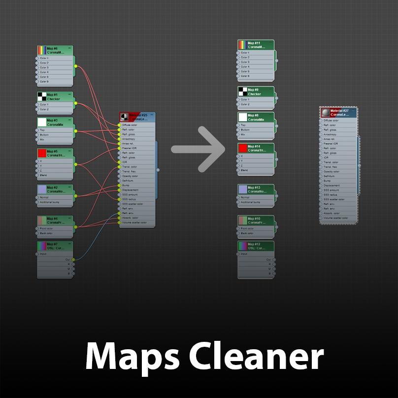 贴图材质删除管理工具 Archviztools Maps Cleaner V1.0